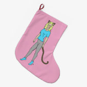 Grande Chaussette De Noël catgirl (Devant (Accrochage))