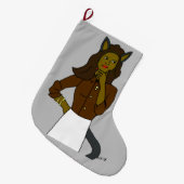 Grande Chaussette De Noël catgirl (Devant (Accrochage))