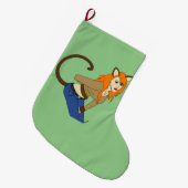 Grande Chaussette De Noël catgirl (Devant (Accrochage))