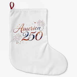 Grande Chaussette De Noël Célébration commémorative America 250 - Art – 250e