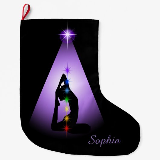 Grande Chaussette De Noël Centré (Devant)