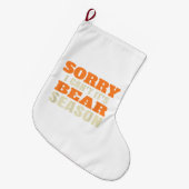 Grande Chaussette De Noël Chasse aux ours amusante (Devant (Accrochage))