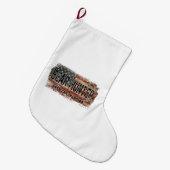 Grande Chaussette De Noël Chasseur d'ours américain (Devant (Accrochage))