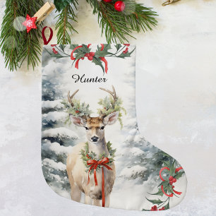 Grande Chaussette De Noël Chasseurs de Noël, Cadeau Chasseurs Parfaits