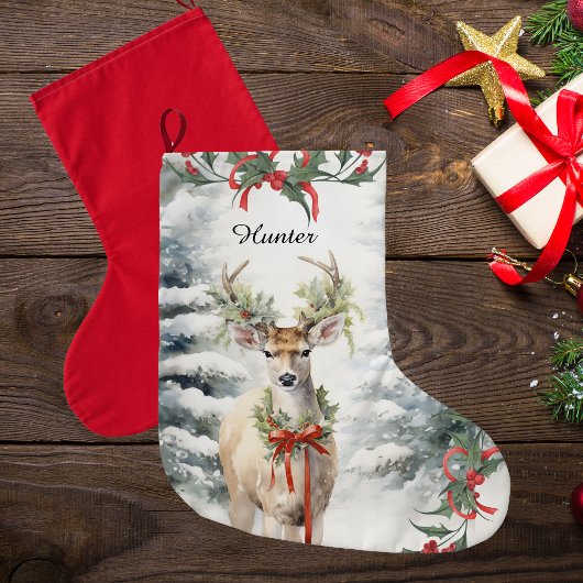 Grande Chaussette De Noël Chasseurs de Noël, Cadeau Chasseurs Parfaits