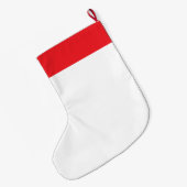 Grande Chaussette De Noël Chat gris personnalisable (Dos (Accrochage))