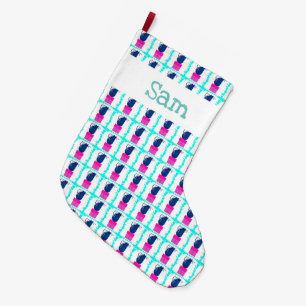 Grande Chaussette De Noël Chatons et présentateurs de Noël
