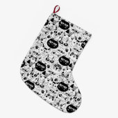 Grande Chaussette De Noël Chats (Devant (Accrochage))