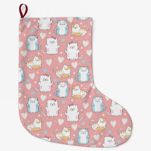 Grande Chaussette De Noël Chats mignons