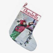 Grande Chaussette De Noël Cher Père Noël (Devant (Accrochage))
