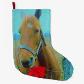 Grande Chaussette De Noël Cheval de Noël (Devant)