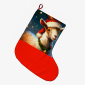 Grande Chaussette De Noël Chèvre de Noël 2 (Devant (Accrochage))