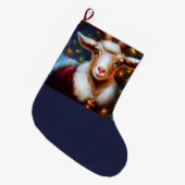 Grande Chaussette De Noël Chèvre de Noël 4 (Devant (Accrochage))