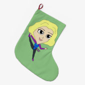 Grande Chaussette De Noël chibi (Devant (Accrochage))