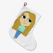 Grande Chaussette De Noël chibi (Devant (Accrochage))