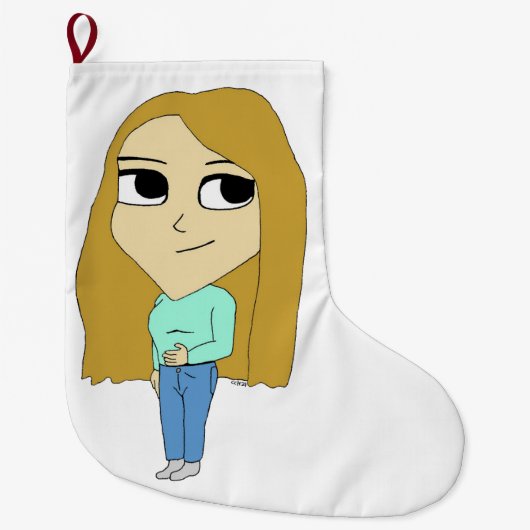 Grande Chaussette De Noël chibi (Devant)