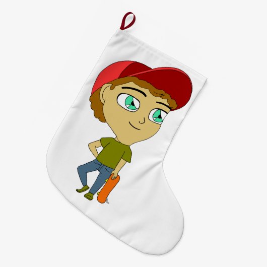 Grande Chaussette De Noël chibi (Devant (Accrochage))