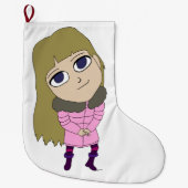 Grande Chaussette De Noël chibi (Devant)