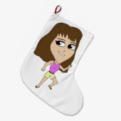 Grande Chaussette De Noël chibi (Devant (Accrochage))