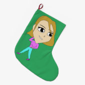 Grande Chaussette De Noël chibi (Devant (Accrochage))