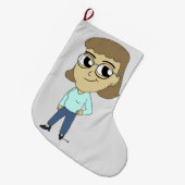 Grande Chaussette De Noël chibi (Devant (Accrochage))