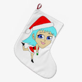 Grande Chaussette De Noël chibi (Devant (Accrochage))