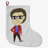 Grande Chaussette De Noël chibi (Devant)