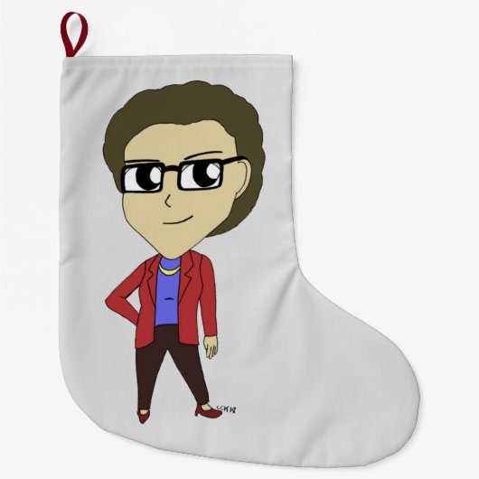 Grande Chaussette De Noël chibi (Devant)