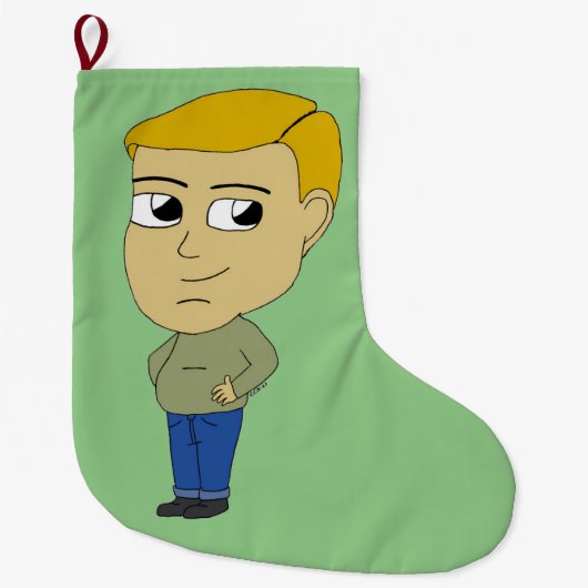 Grande Chaussette De Noël chibi (Devant)