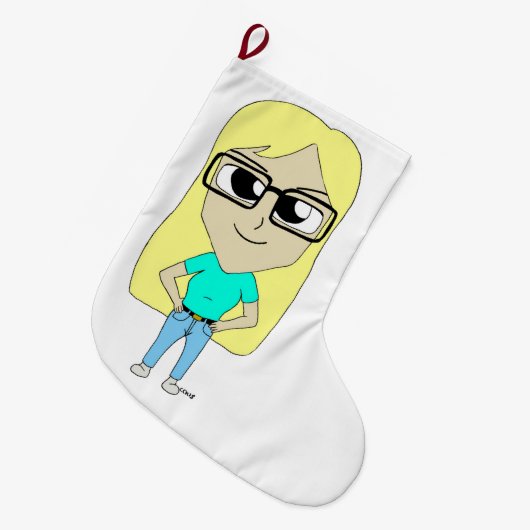 Grande Chaussette De Noël chibi (Devant (Accrochage))