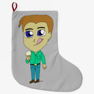 Grande Chaussette De Noël chibi
