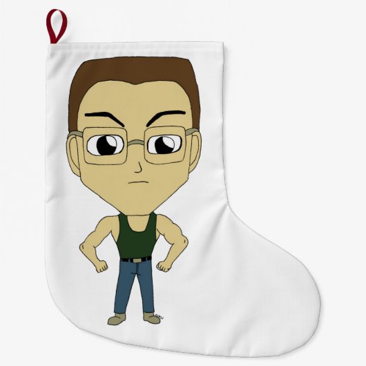 Grande Chaussette De Noël chibi (Devant)