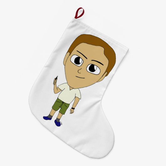 Grande Chaussette De Noël chibi (Devant (Accrochage))