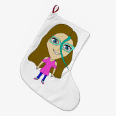 Grande Chaussette De Noël chibi (Devant (Accrochage))