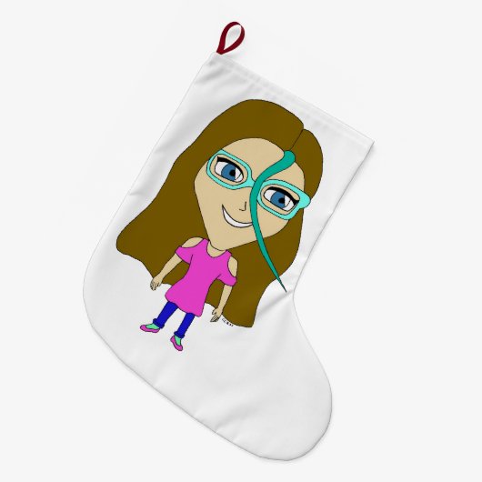 Grande Chaussette De Noël chibi (Devant (Accrochage))