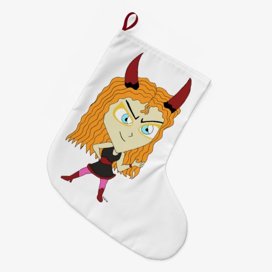 Grande Chaussette De Noël chibi (Devant (Accrochage))