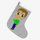 Grande Chaussette De Noël chibi (Devant (Accrochage))