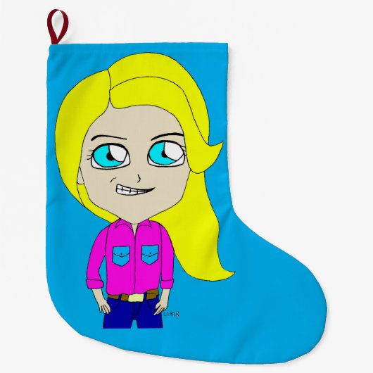 Grande Chaussette De Noël chibi (Devant)