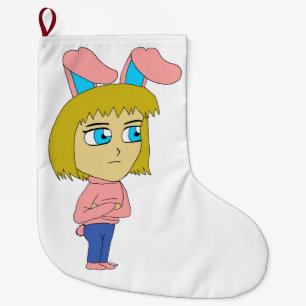 Grande Chaussette De Noël chibi bunnygirl