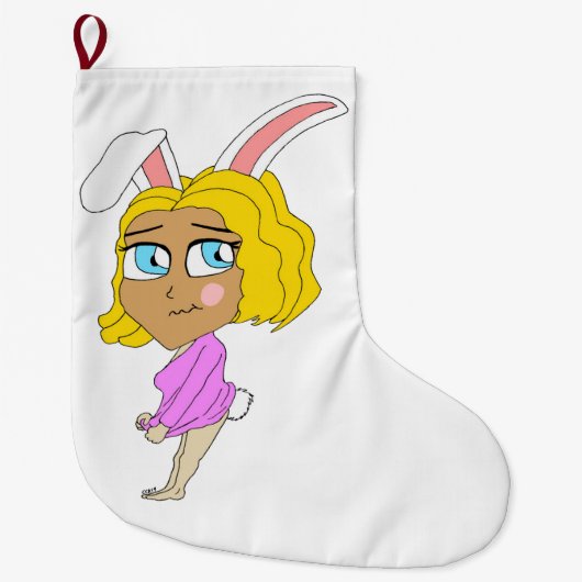 Grande Chaussette De Noël chibi bunnygirl (Devant)