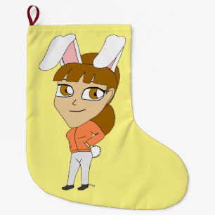 Grande Chaussette De Noël chibi bunnygirl