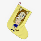 Grande Chaussette De Noël Chibi Catgirl (Devant (Accrochage))