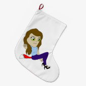 Grande Chaussette De Noël chibi foxy fille (Devant (Accrochage))