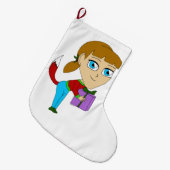 Grande Chaussette De Noël chibi foxy fille (Devant (Accrochage))