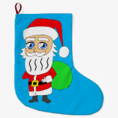 Grande Chaussette De Noël Chibi Santa Claus (Devant)