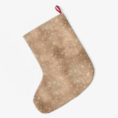 Grande Chaussette De Noël Chic Champagne Gold Sparkle Glitz (Dos (Accrochage))