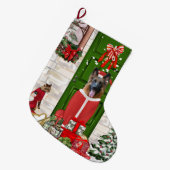 Grande Chaussette De Noël Chien berger allemand Noël (Devant (Accrochage))