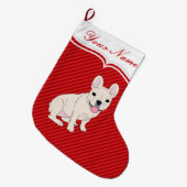 Grande Chaussette De Noël Chiffre de taureau français (Devant (Accrochage))