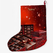 Grande Chaussette De Noël Chocolate Candy Holiday Stocking (Dos)