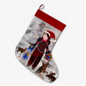 Grande Chaussette De Noël Chrismtas présente le design créatif de LeeMarie (Devant (Accrochage))